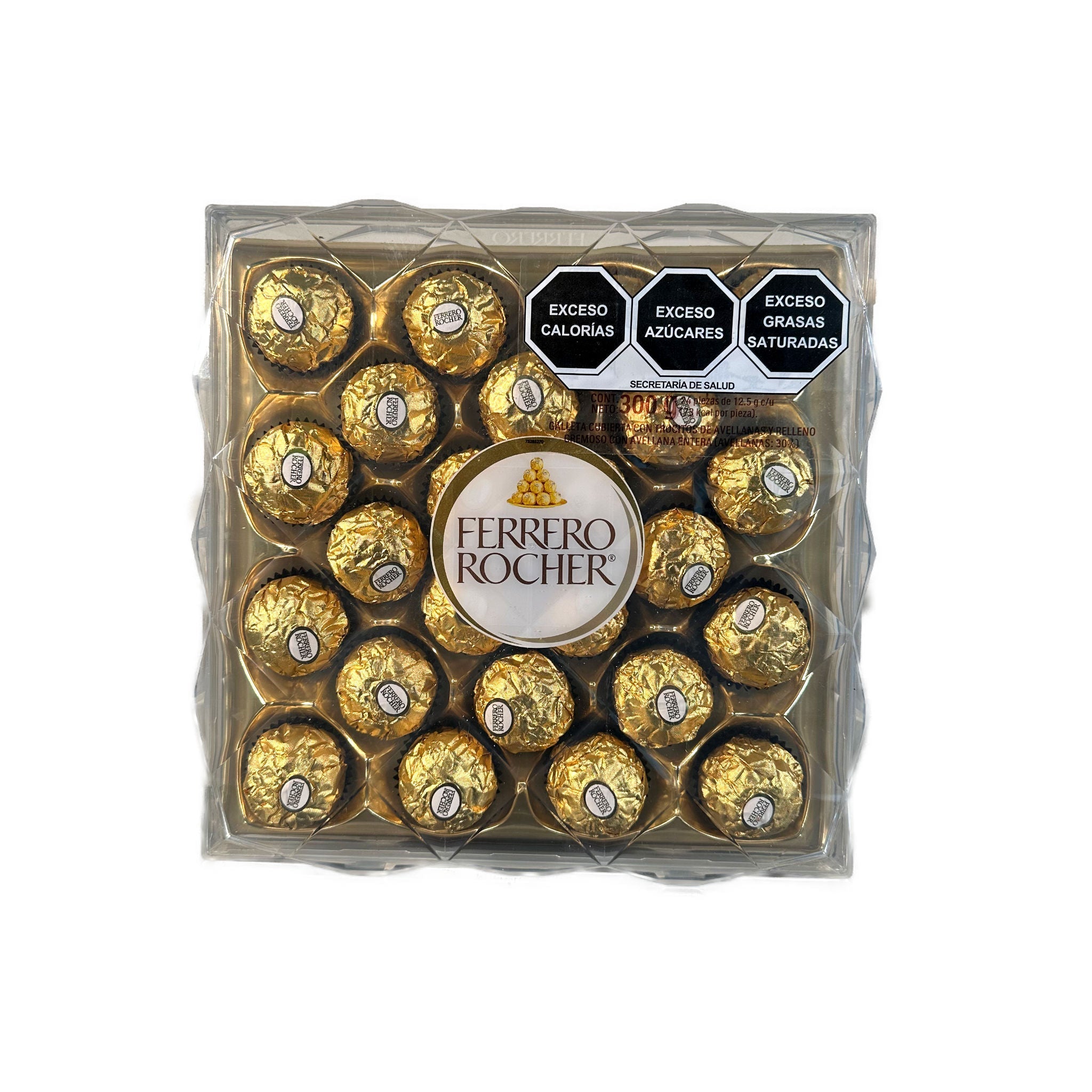 Ferrero Rocher- Ferrero - Caja de 24 piezas de 12.5g c/u