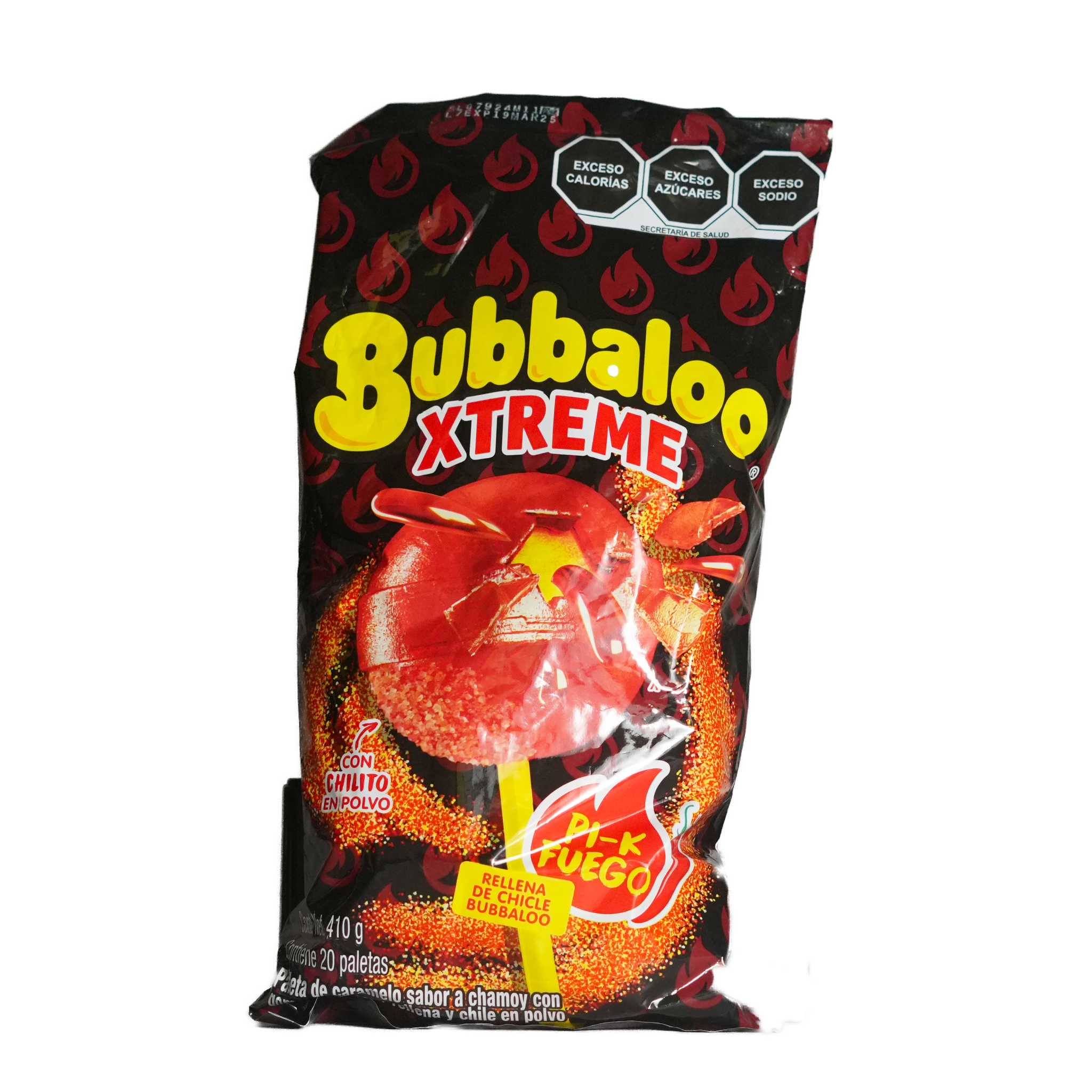 Bubbaloo Extreme - Bolsa de 20 paletas