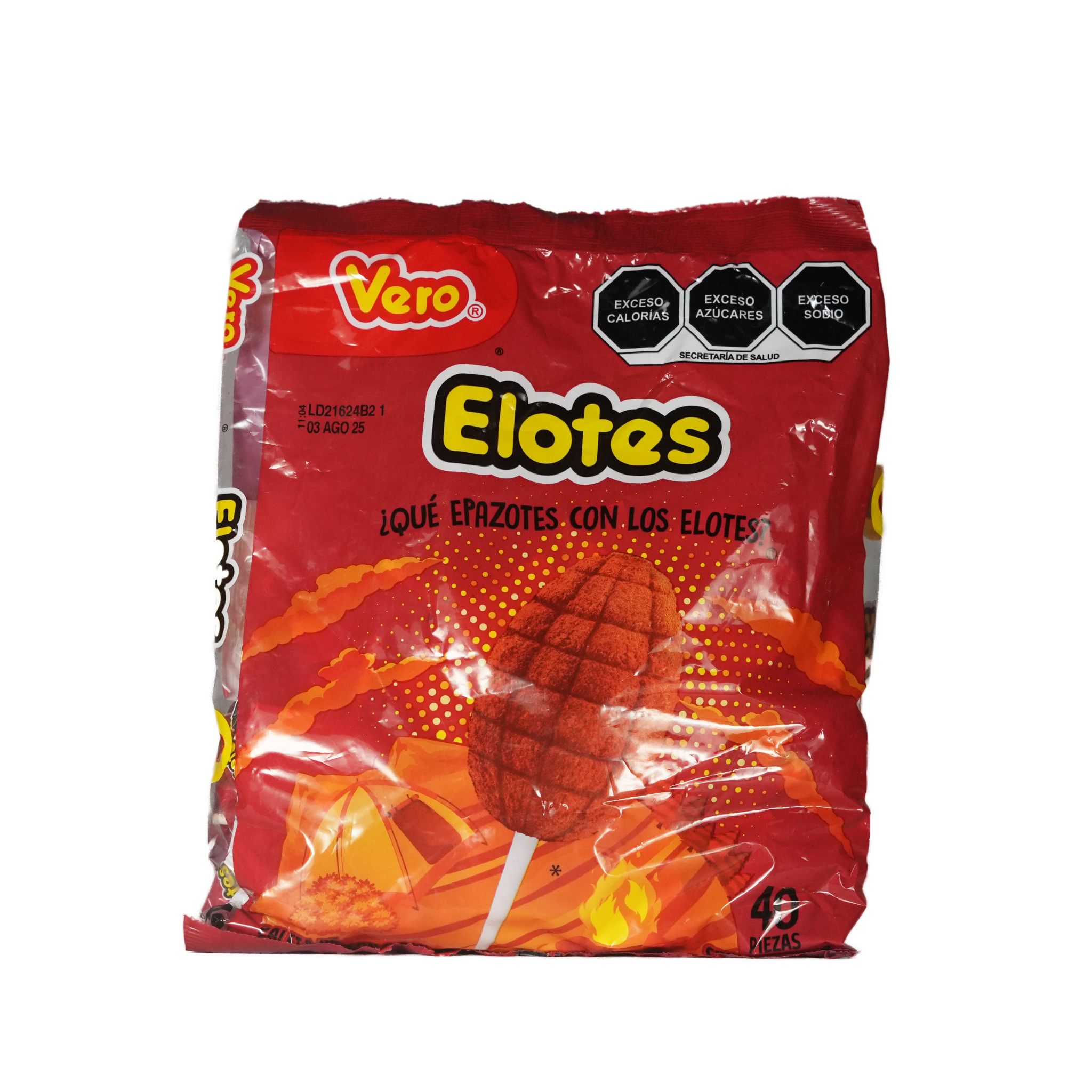 Paleta de Elote - Vero - Bolsa de 40 Piezas