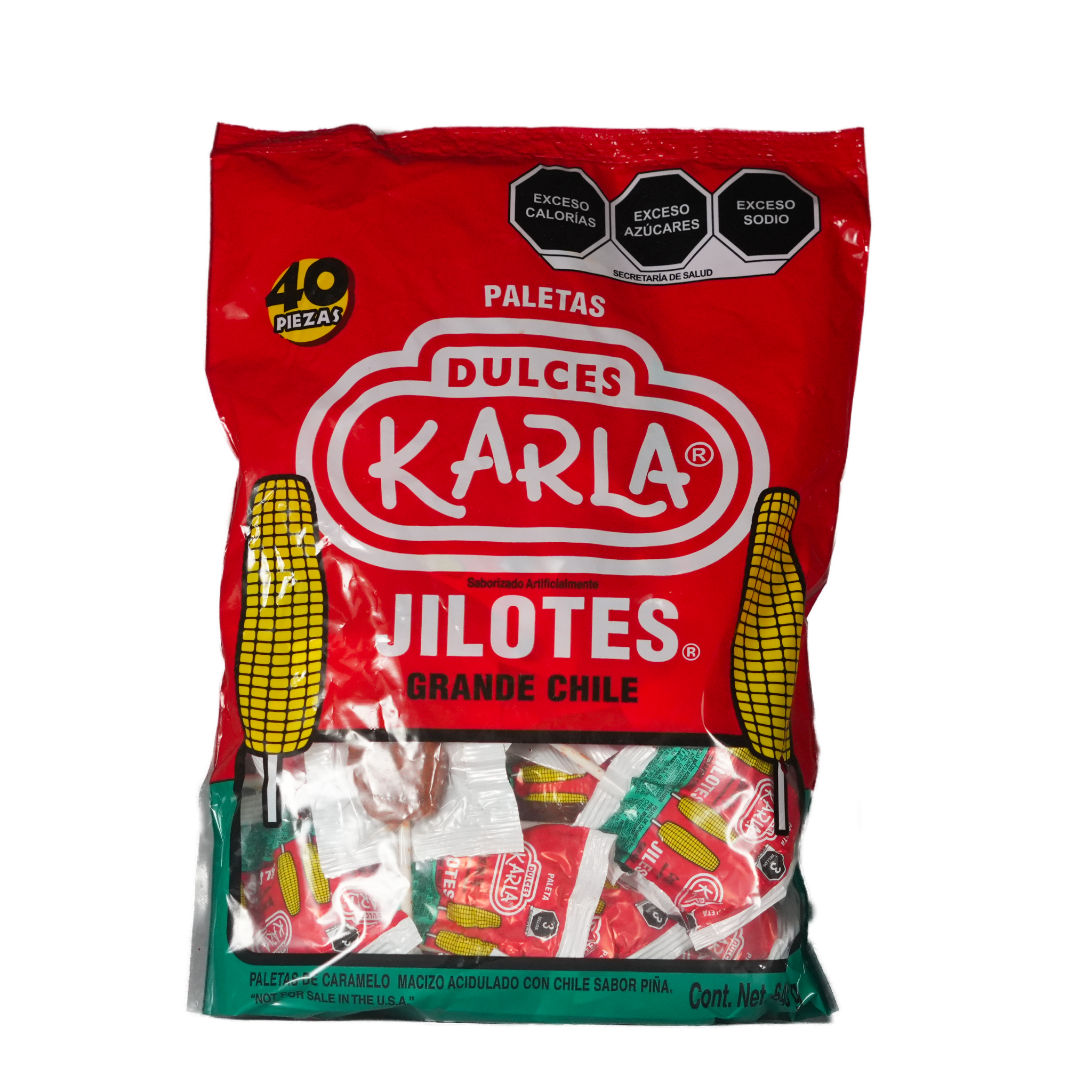 Paleta Jilotes - Karla - Bolsa de 40pz