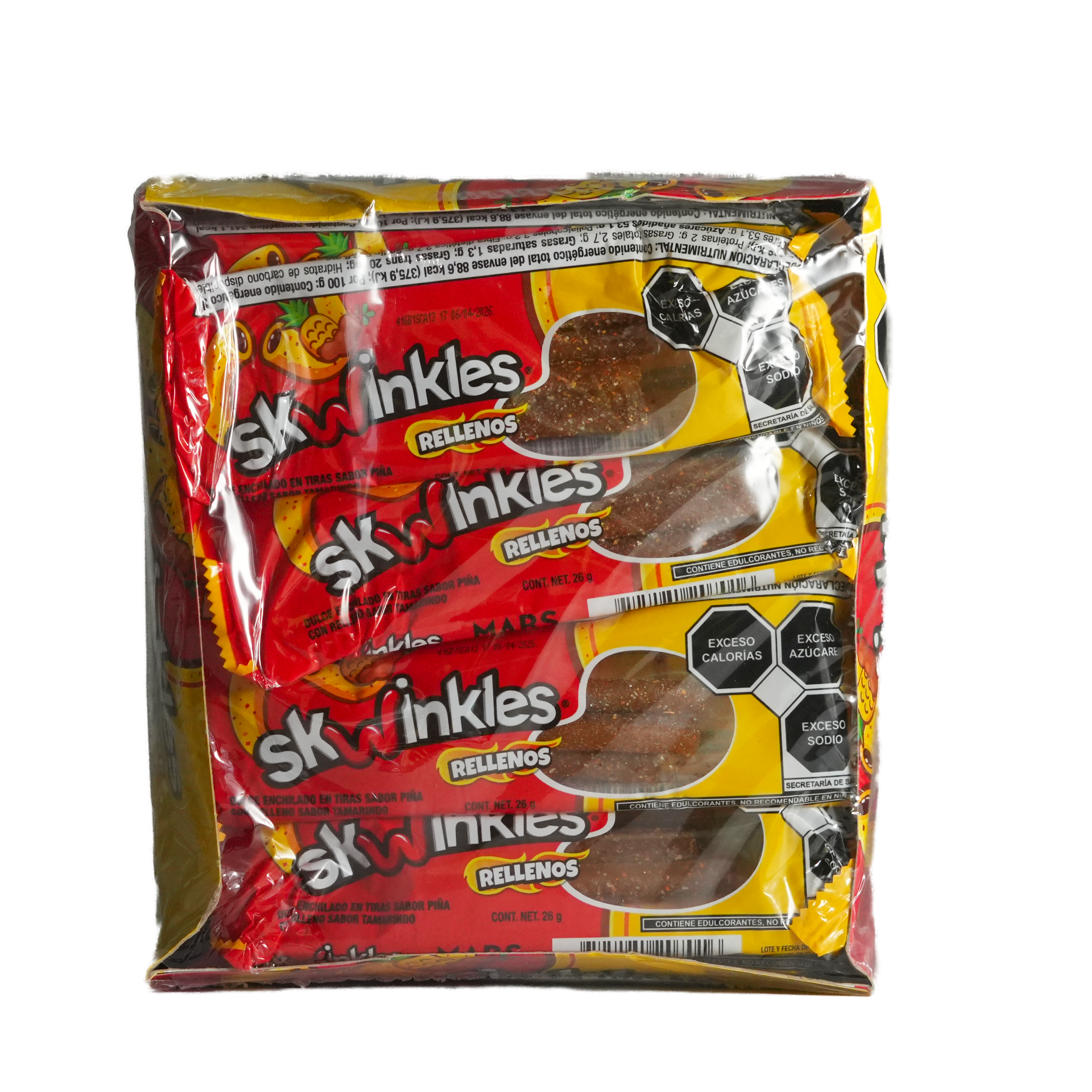 Lucas Skwinkles Rellenos de Piña - Caja de 12 Piezas