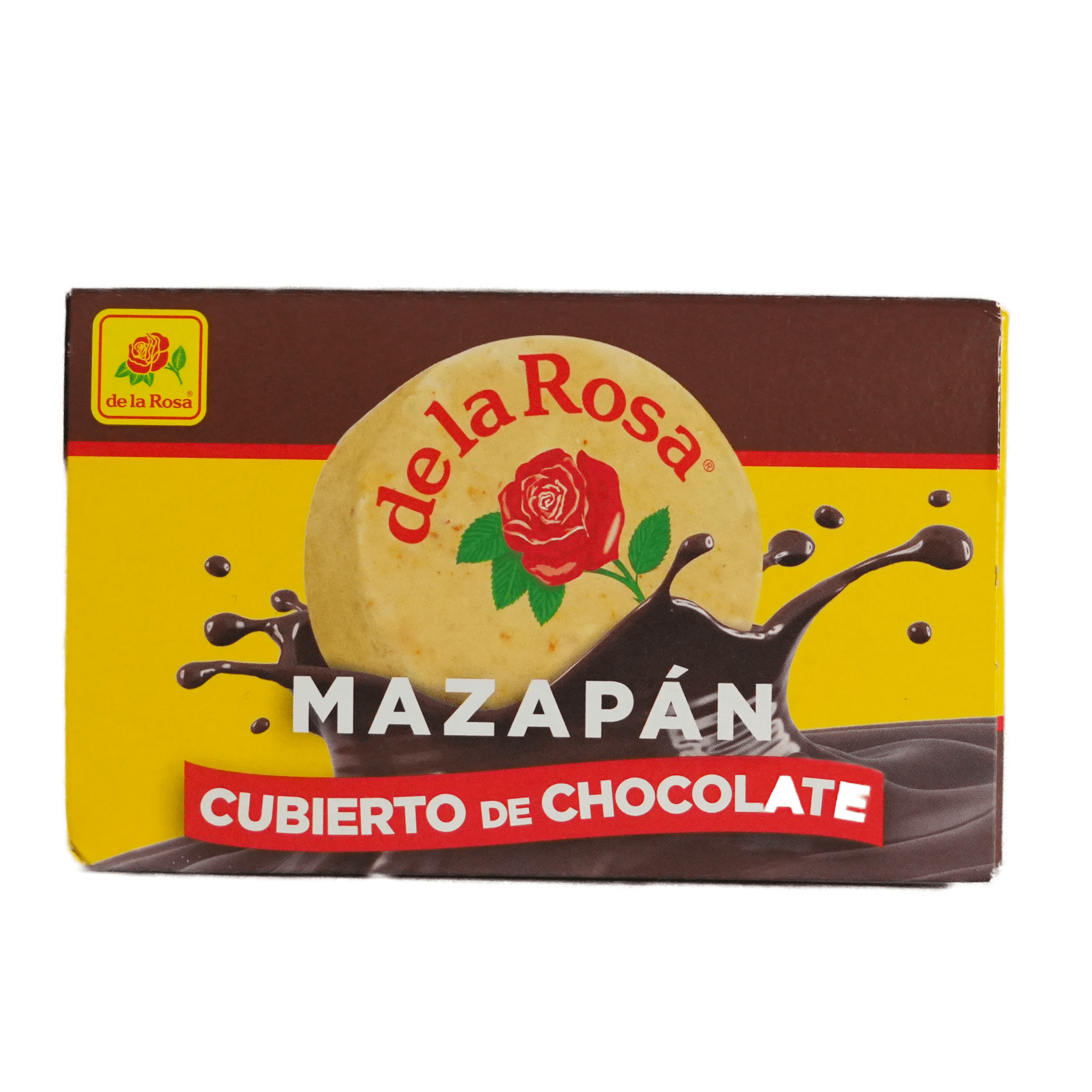 Mazapan Cubierto de Chocolate - De la Rosa - Caja de 352g con 16 piezas - Dulcería Karuba