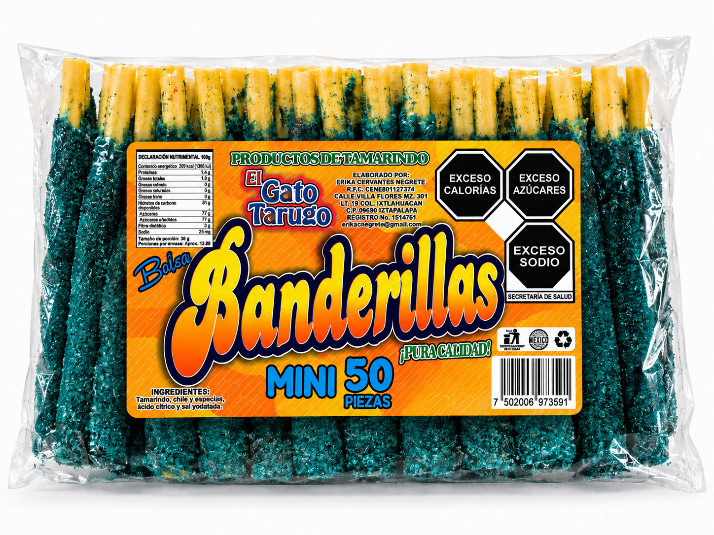 Banderilla de Mora Bolsa con 50 Piezas