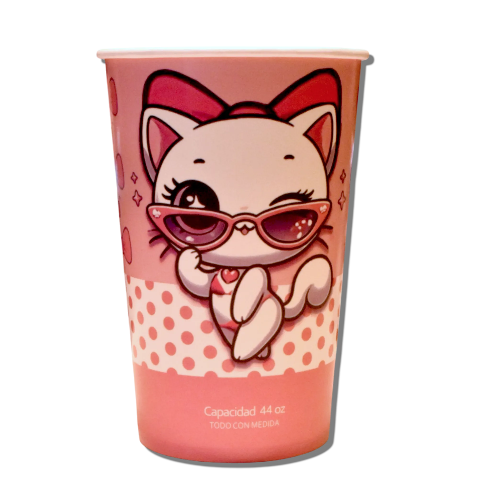 Vaso Cervecero Kitty 44oz para Bebidas y Micheladas