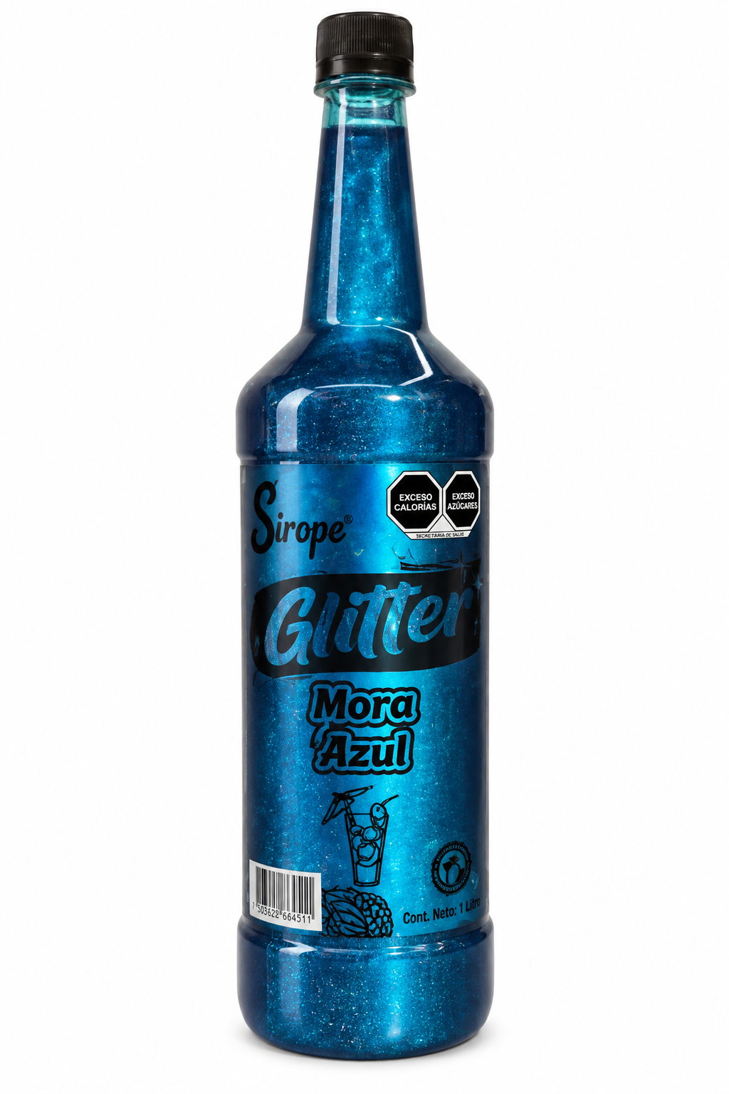 Sirope Glitter 1L – Jarabe con Brillo para Coctelería y Bebidas Creativas