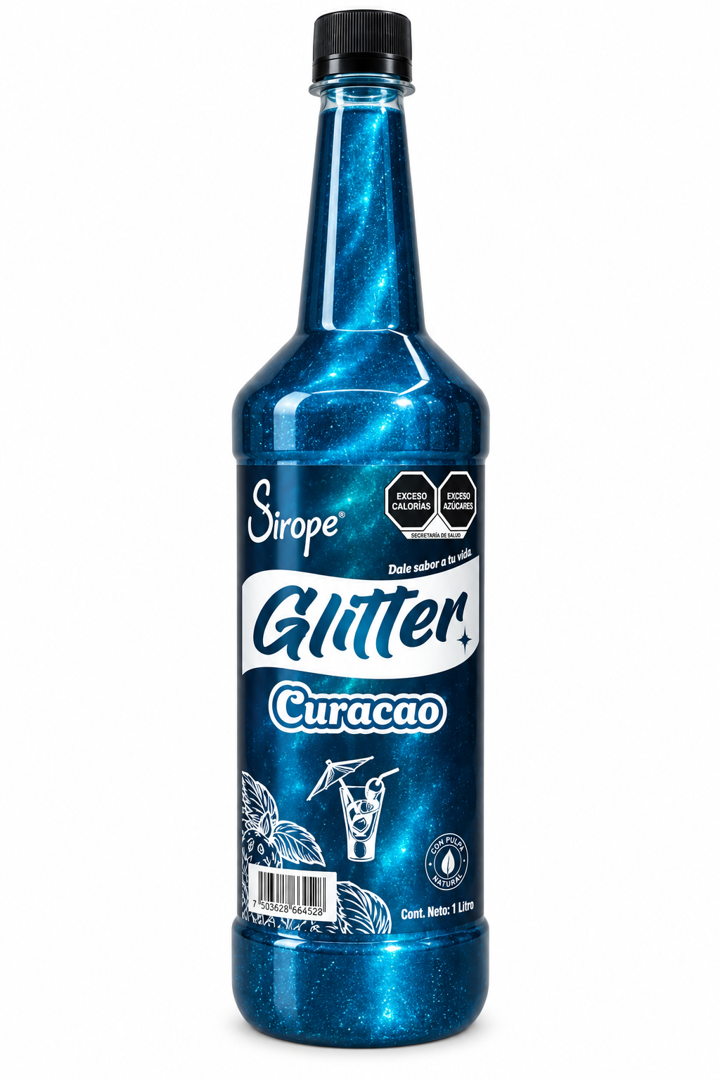 Sirope Glitter 1L – Jarabe con Brillo para Coctelería y Bebidas Creativas
