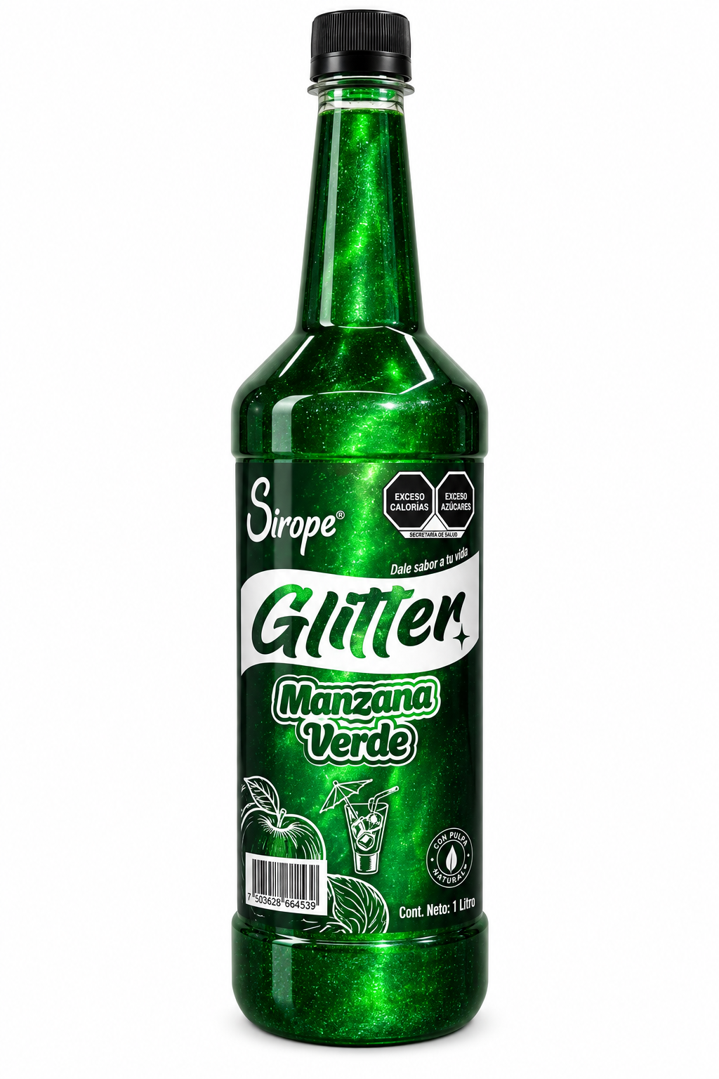 Sirope Glitter 1L – Jarabe con Brillo para Coctelería y Bebidas Creativas