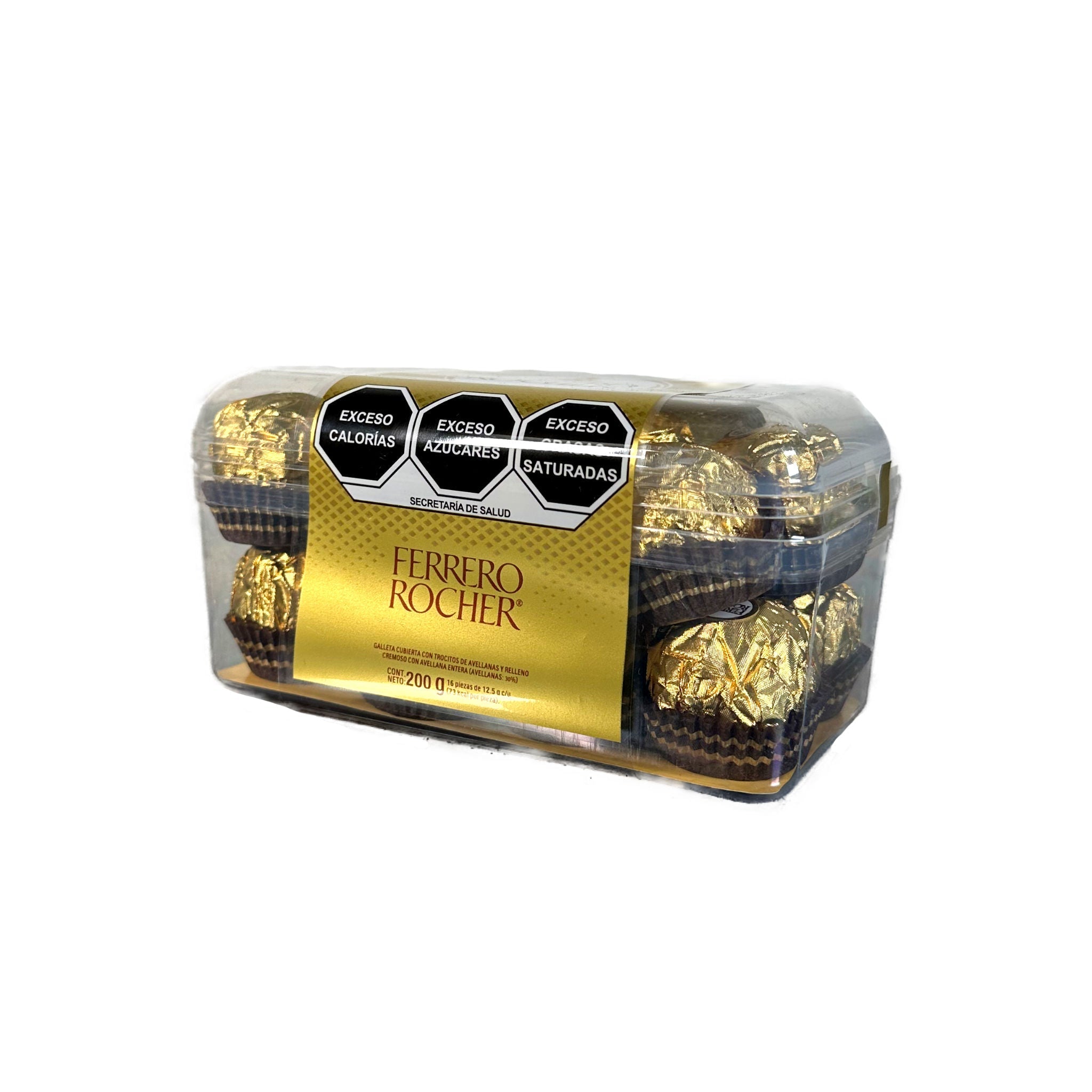 Chocolate Ferrero Rocher - Ferrero - Caja de 16 piezas de 12.5g c/u