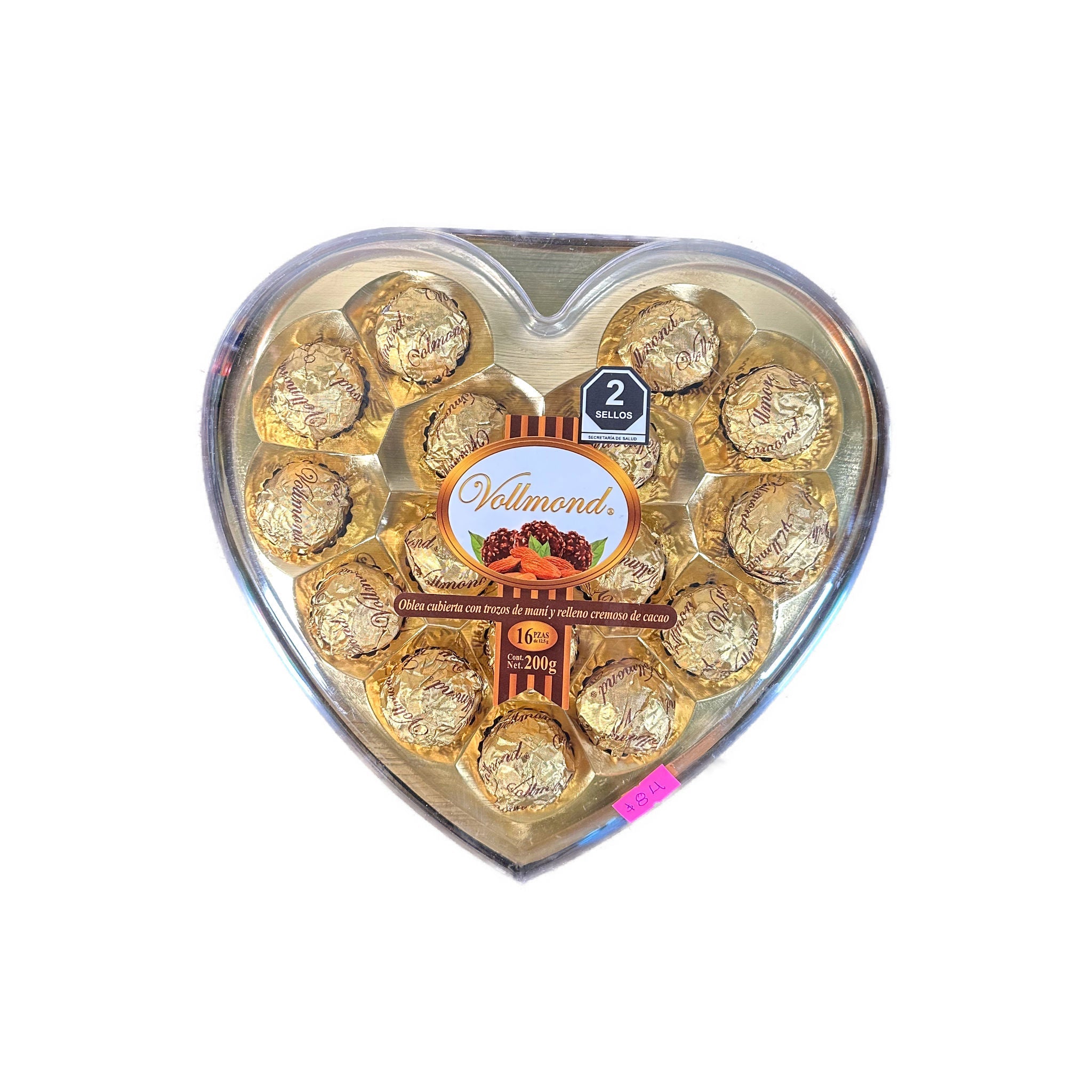 Chocolates Vollmond Caja de Corazón - Vollmond - Caja de 200g con 16 piezas