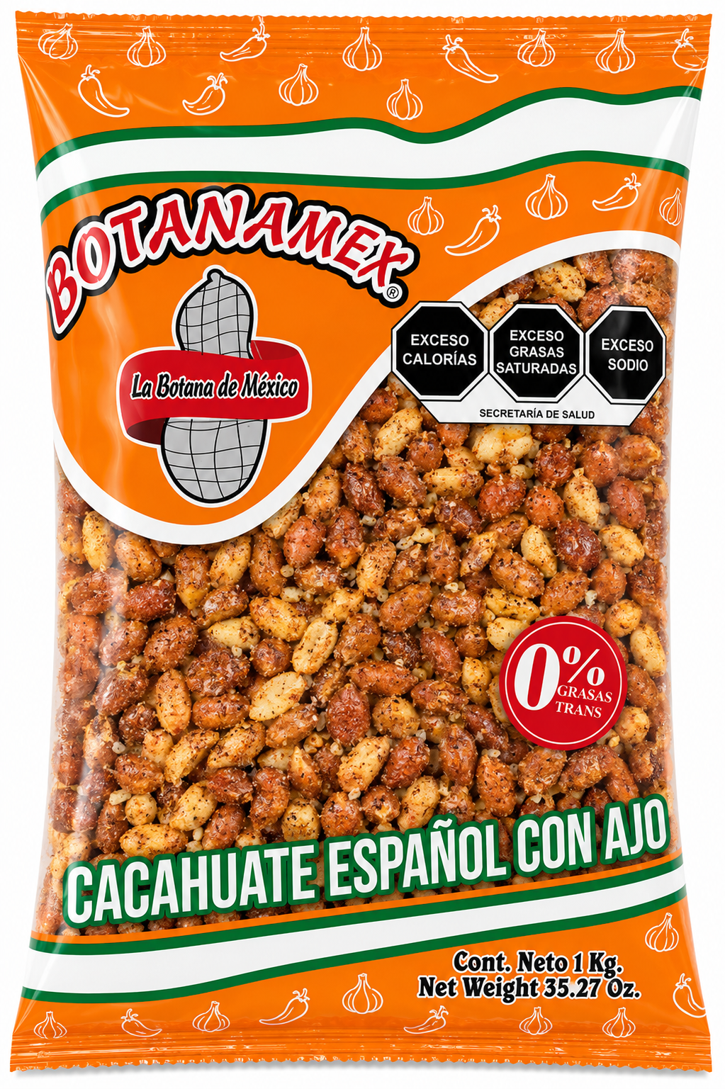 Cacahuate con Ajo Botanamex 1 Kg