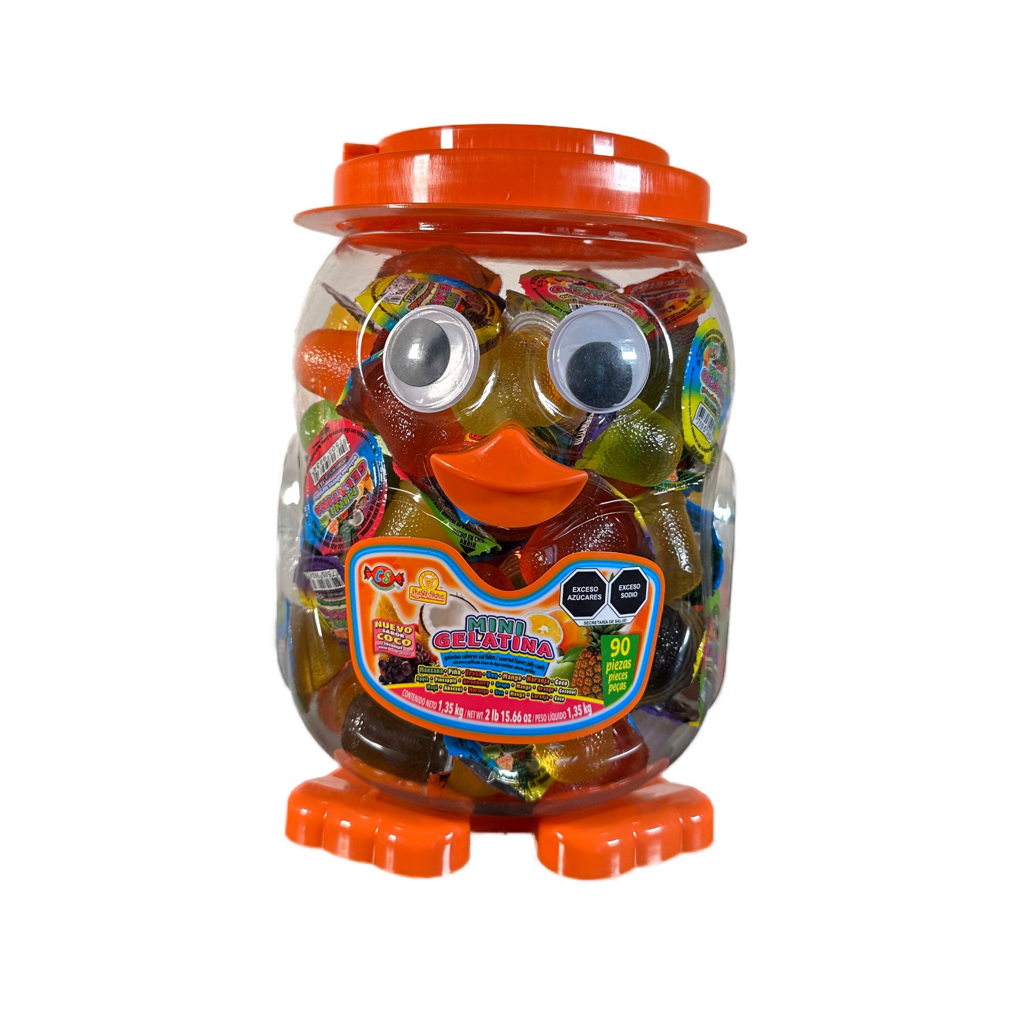 Mini Gelatinas Pingúino - Las Delicias - Paquete de 90 piezas - 1,35kg
