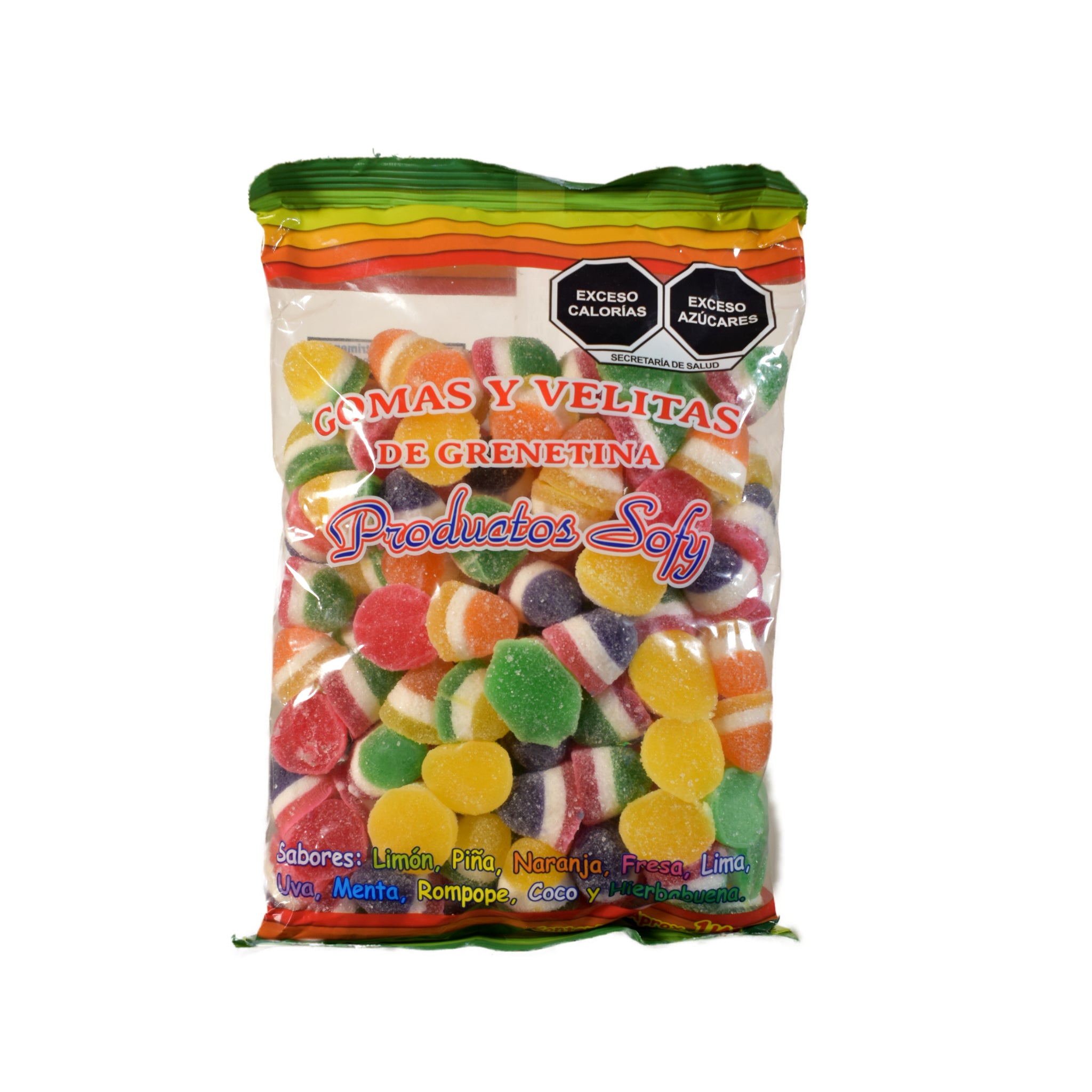 Gomas y Velitas de Grenetina Sofy 1kg – Surtido de Sabores Clásicos para Toda Ocasión