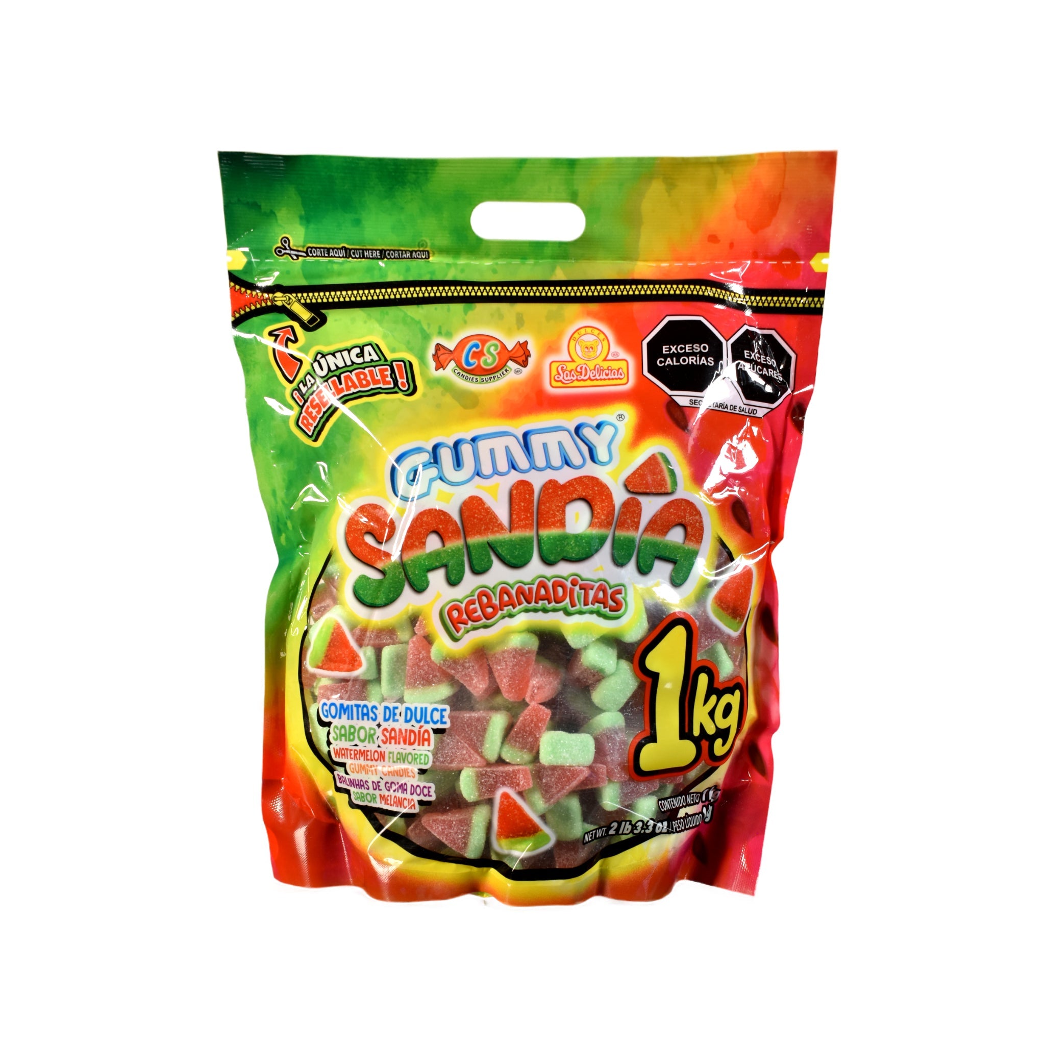 Gomitas Gummy Sandía - Las Delicias - Bolsa de 1kg