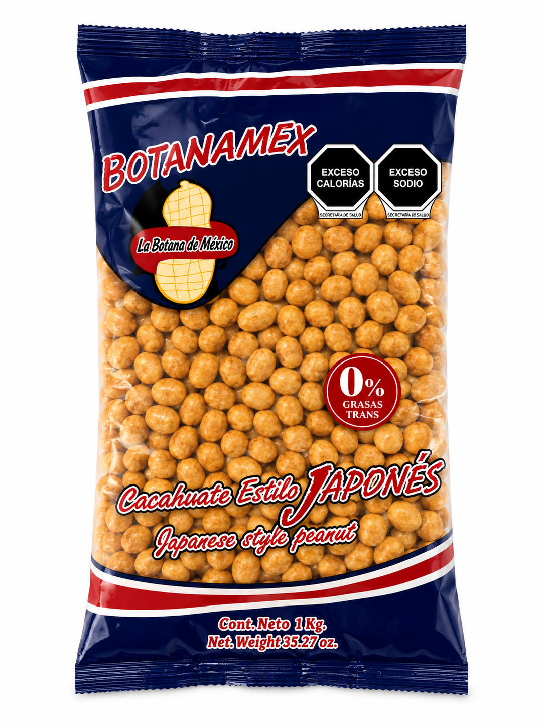 Cacahuate Japonés Botanamex 1Kg Botana Crujiente