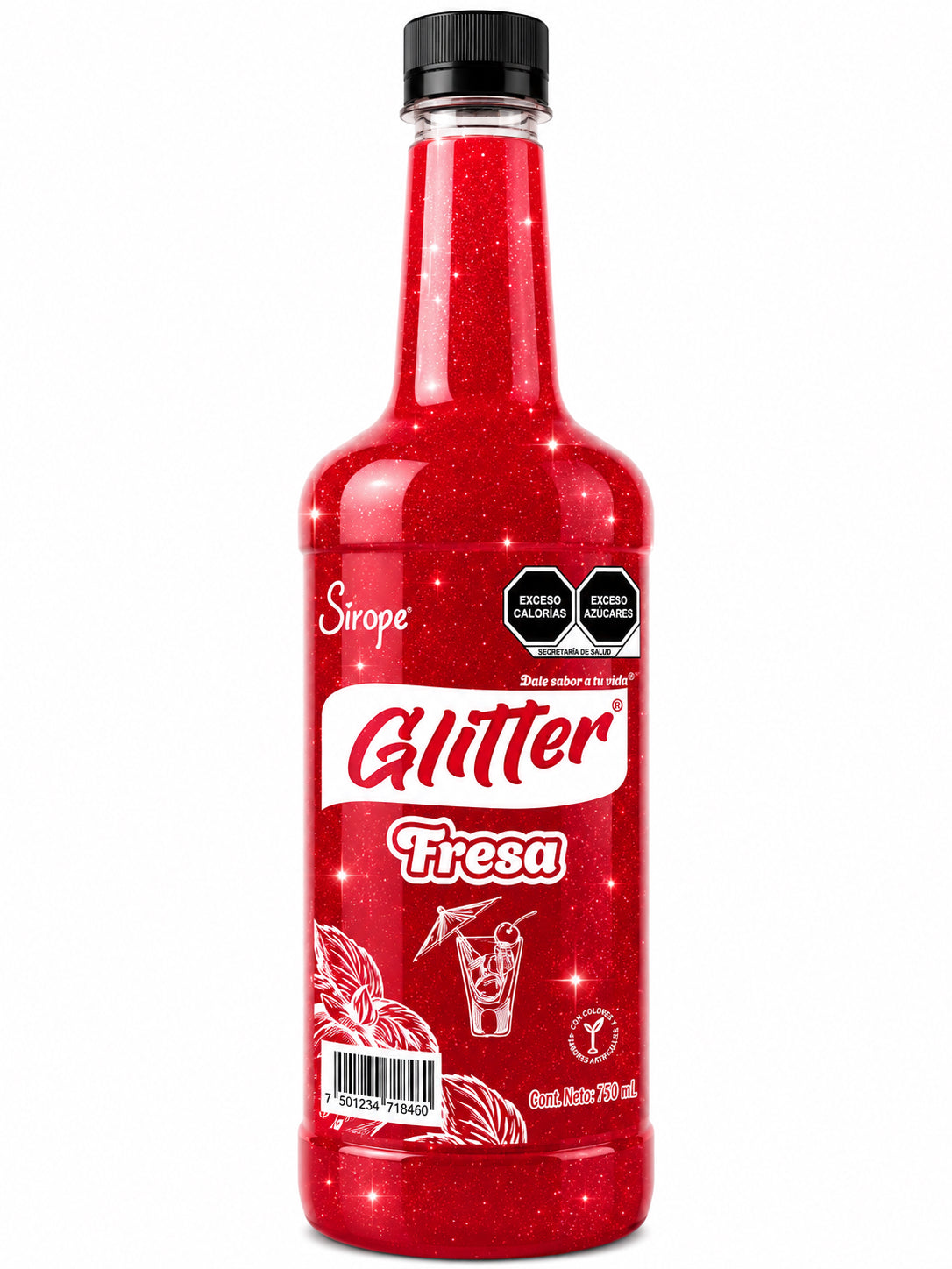 Sirope Glitter 1L – Jarabe con Brillo para Coctelería y Bebidas Creativas