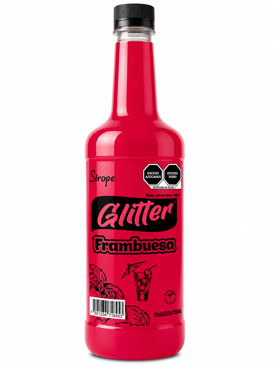 Sirope Glitter 1L – Jarabe con Brillo para Coctelería y Bebidas Creativas