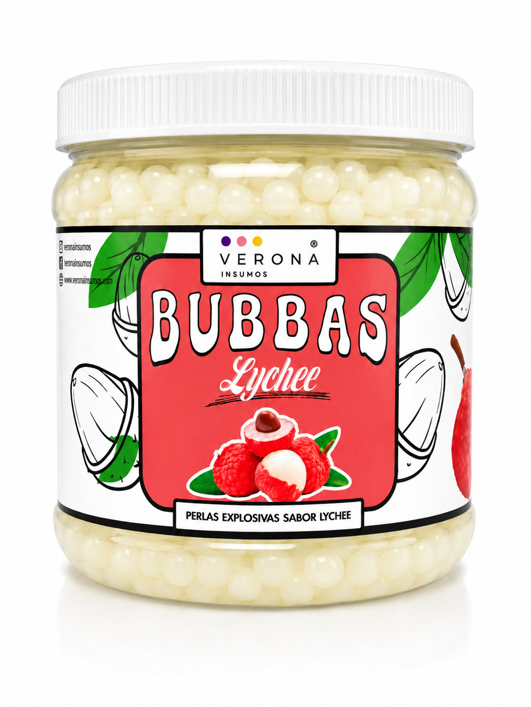 Bubbas Perlas Explosivas - Verona Insumos - Variedad de Sabores - Bote de 1 kg