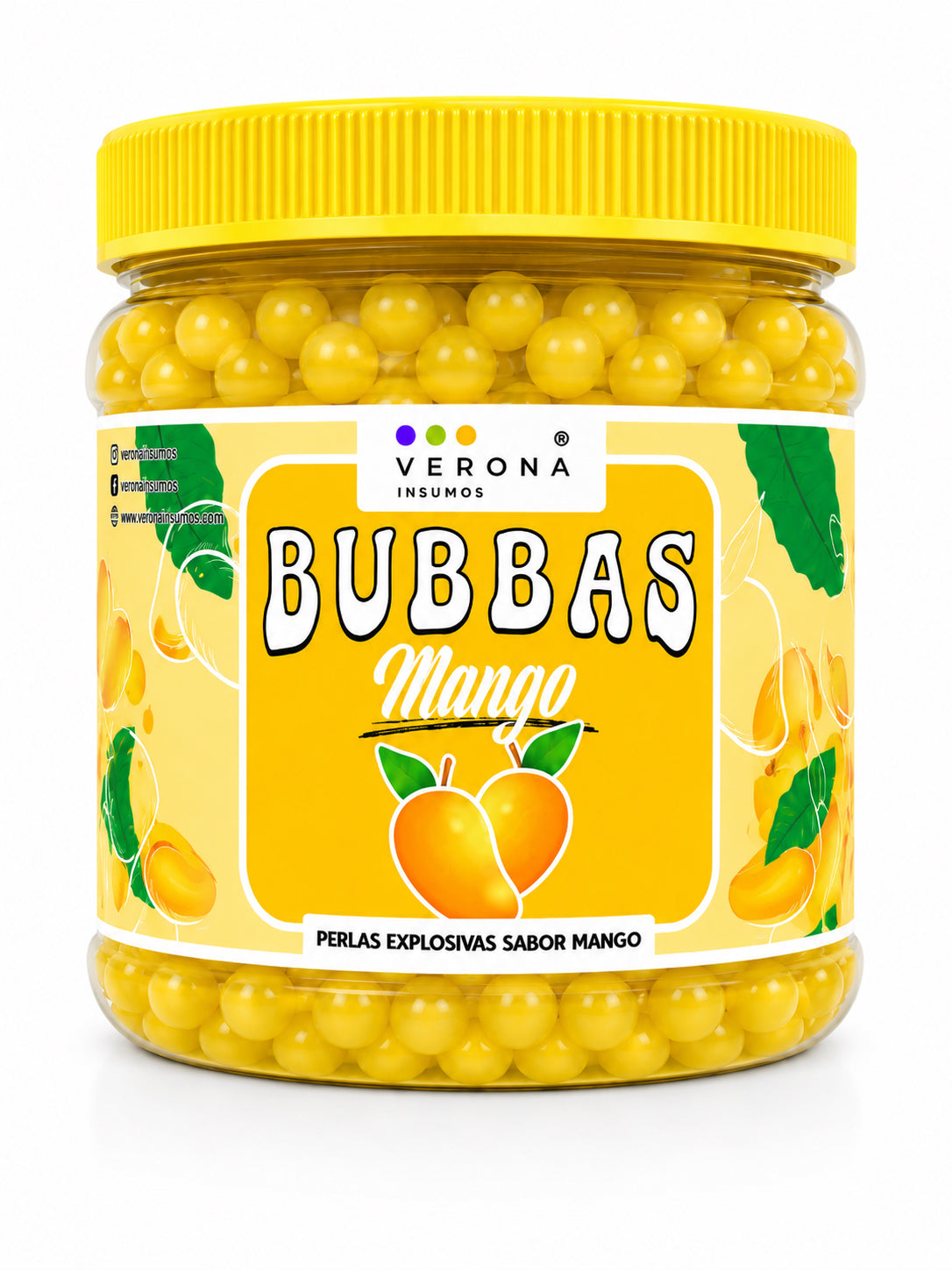 Bubbas Perlas Explosivas - Verona Insumos - Variedad de Sabores - Bote de 1 kg