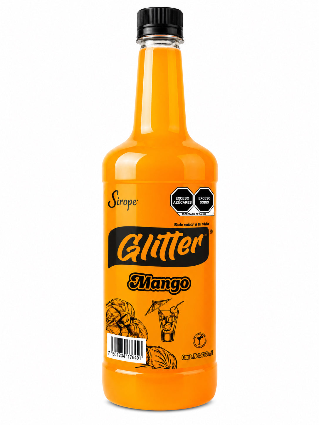 Sirope Glitter 1L – Jarabe con Brillo para Coctelería y Bebidas Creativas