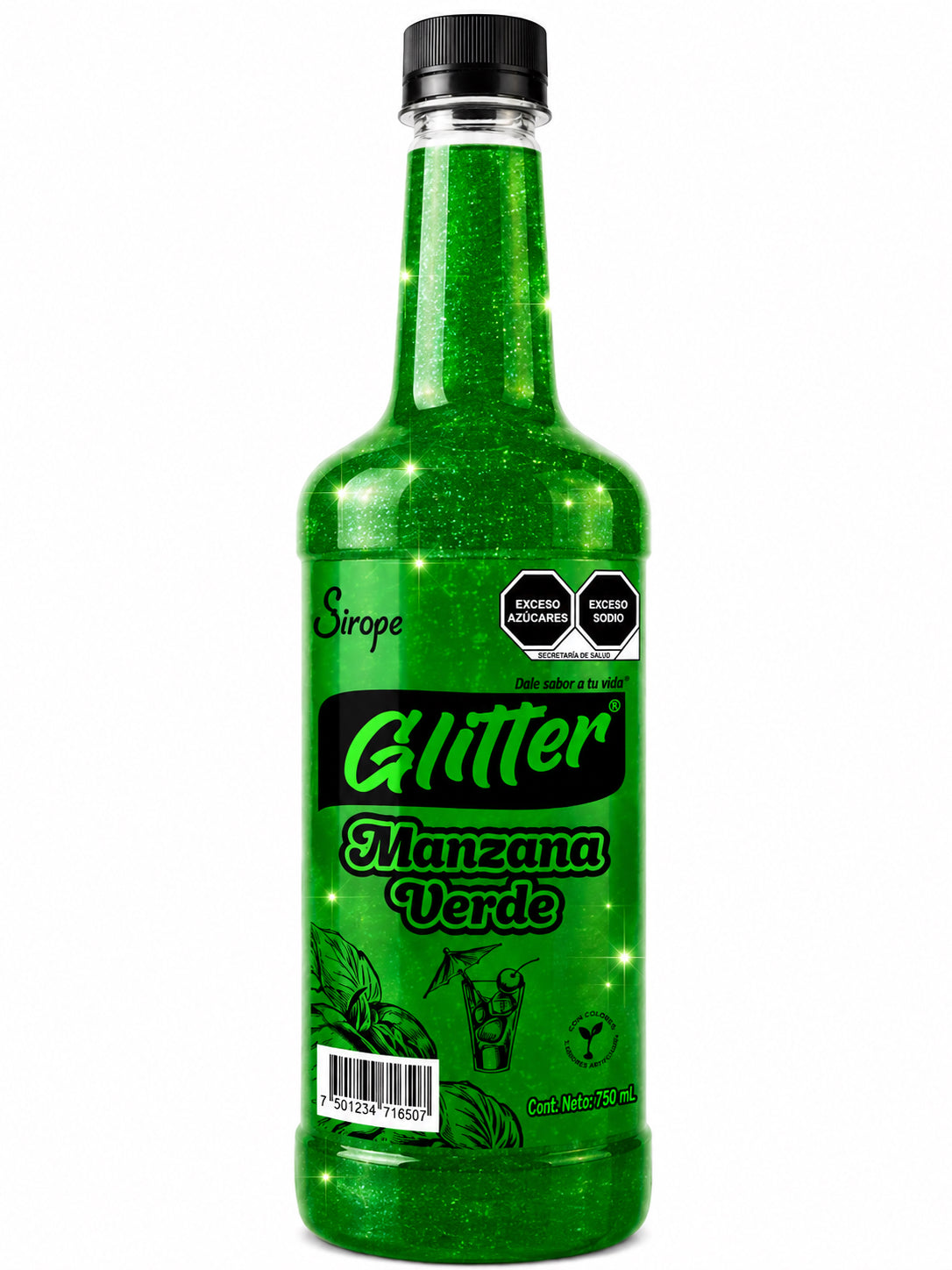 Sirope Glitter 1L – Jarabe con Brillo para Coctelería y Bebidas Creativas