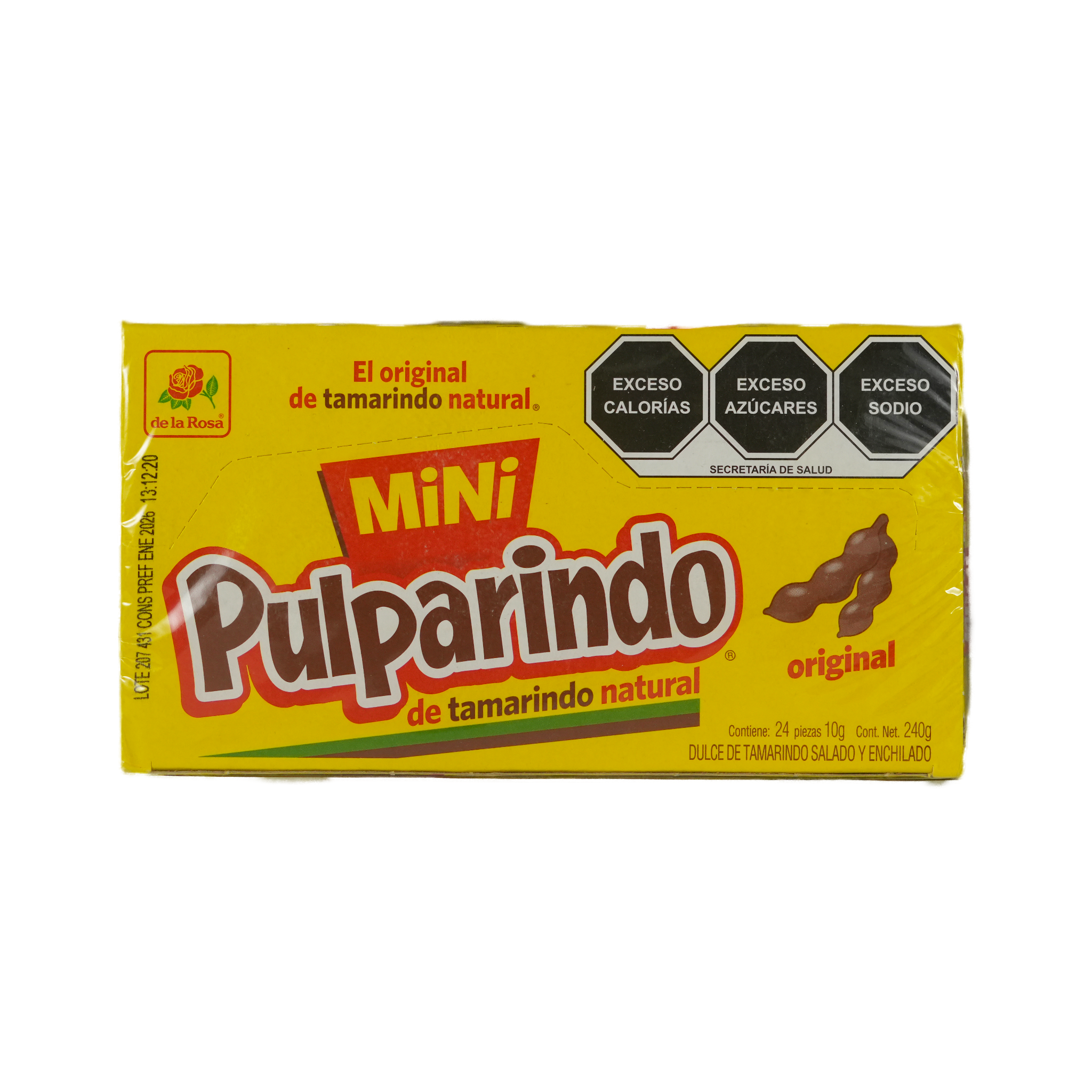 Mini Pulparindo - De La Rosa - Caja de 24 piezas de 10g c/u