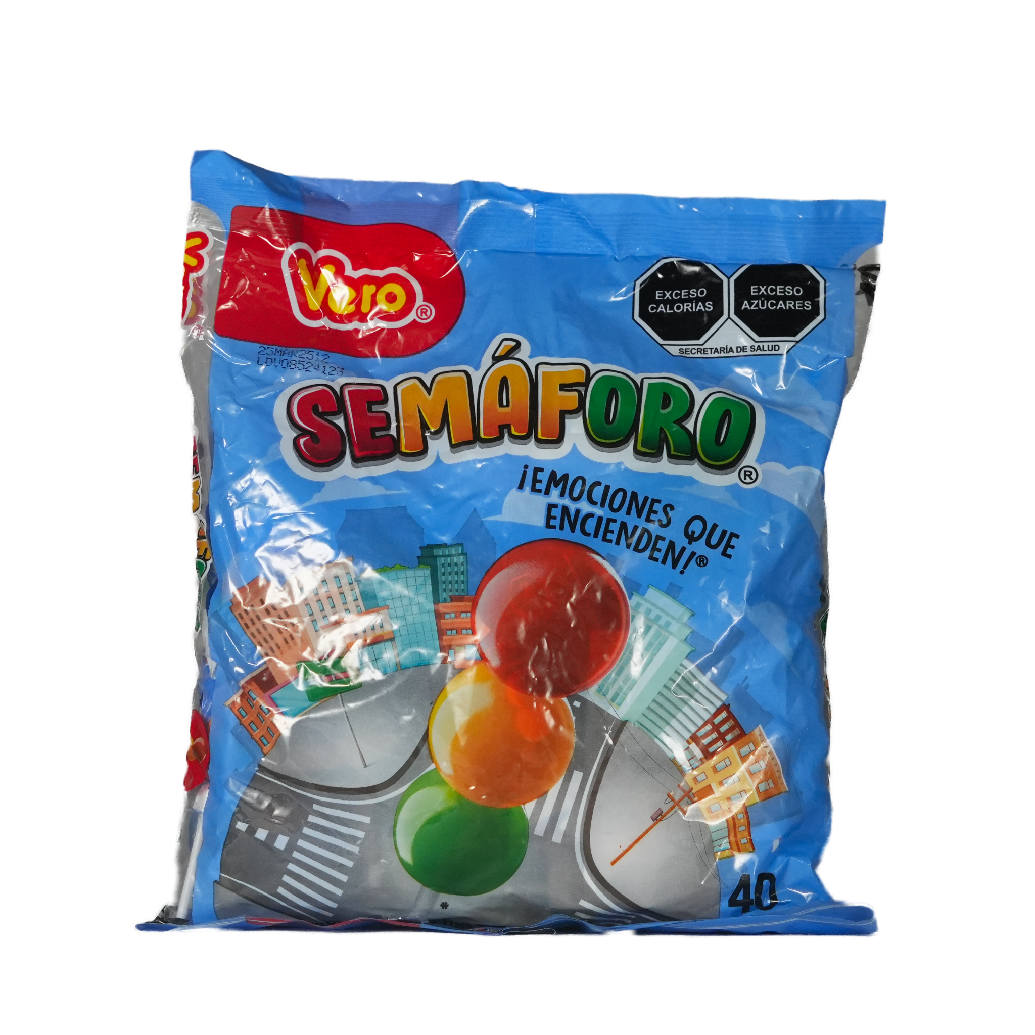 Paleta Semáforo - Vero - Bolsa de 40 Piezas