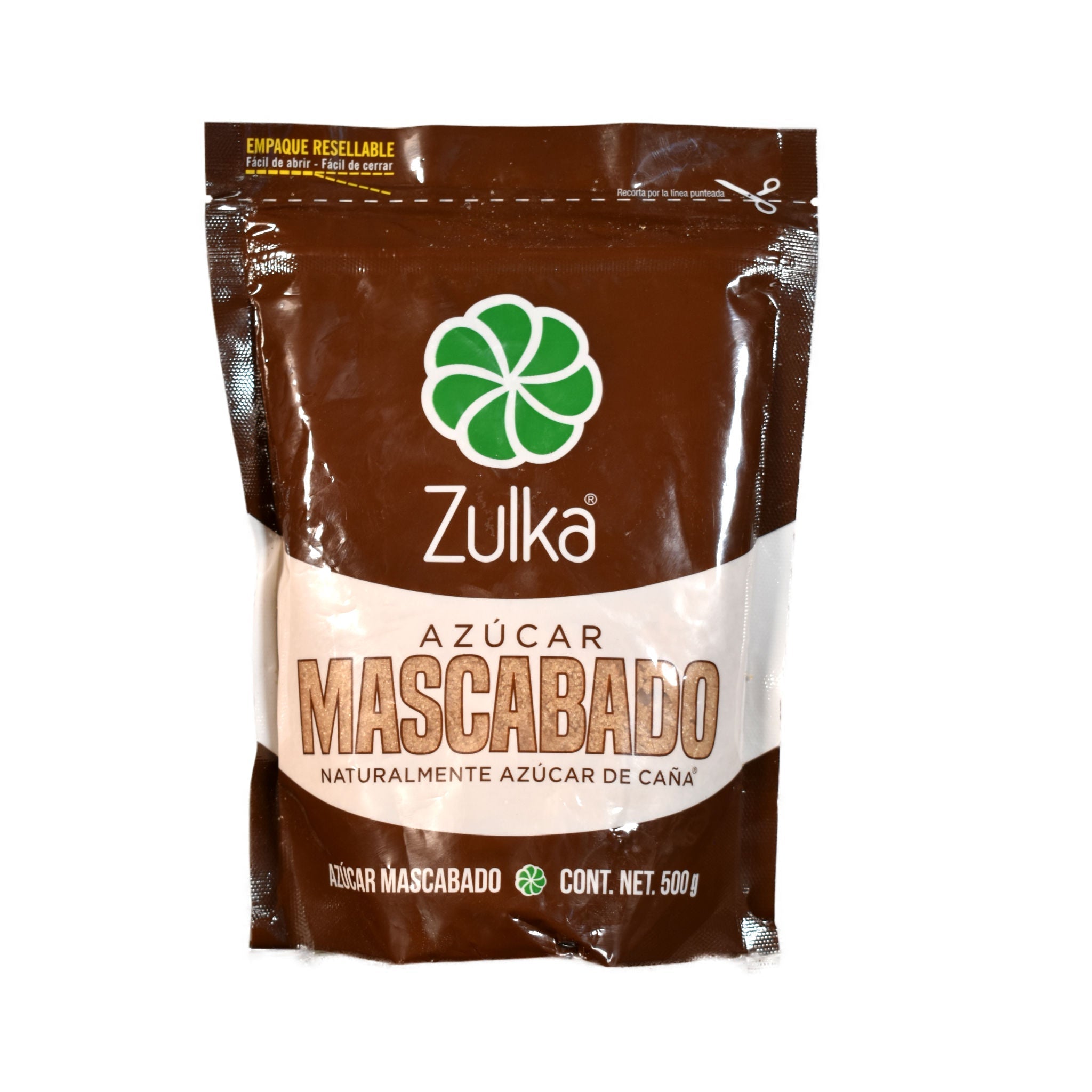Azúcar Mascabado - Zulka - Bolsa de 500g - Materias Primas para Repostería y más