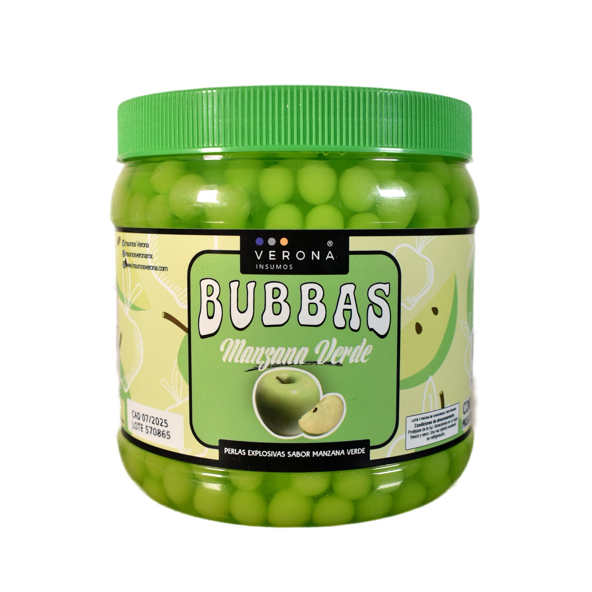 Bubbas Perlas Explosivas - Verona Insumos - Variedad de Sabores - Bote de 1 kg