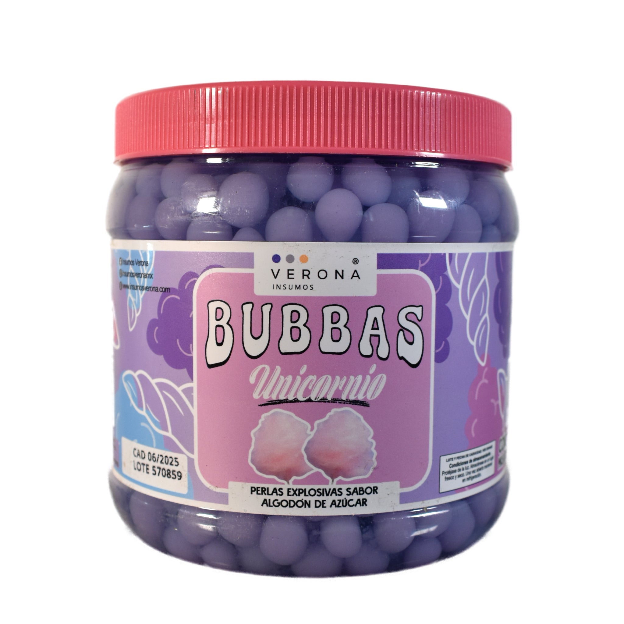Bubbas Perlas Explosivas - Verona Insumos - Variedad de Sabores - Bote de 1 kg