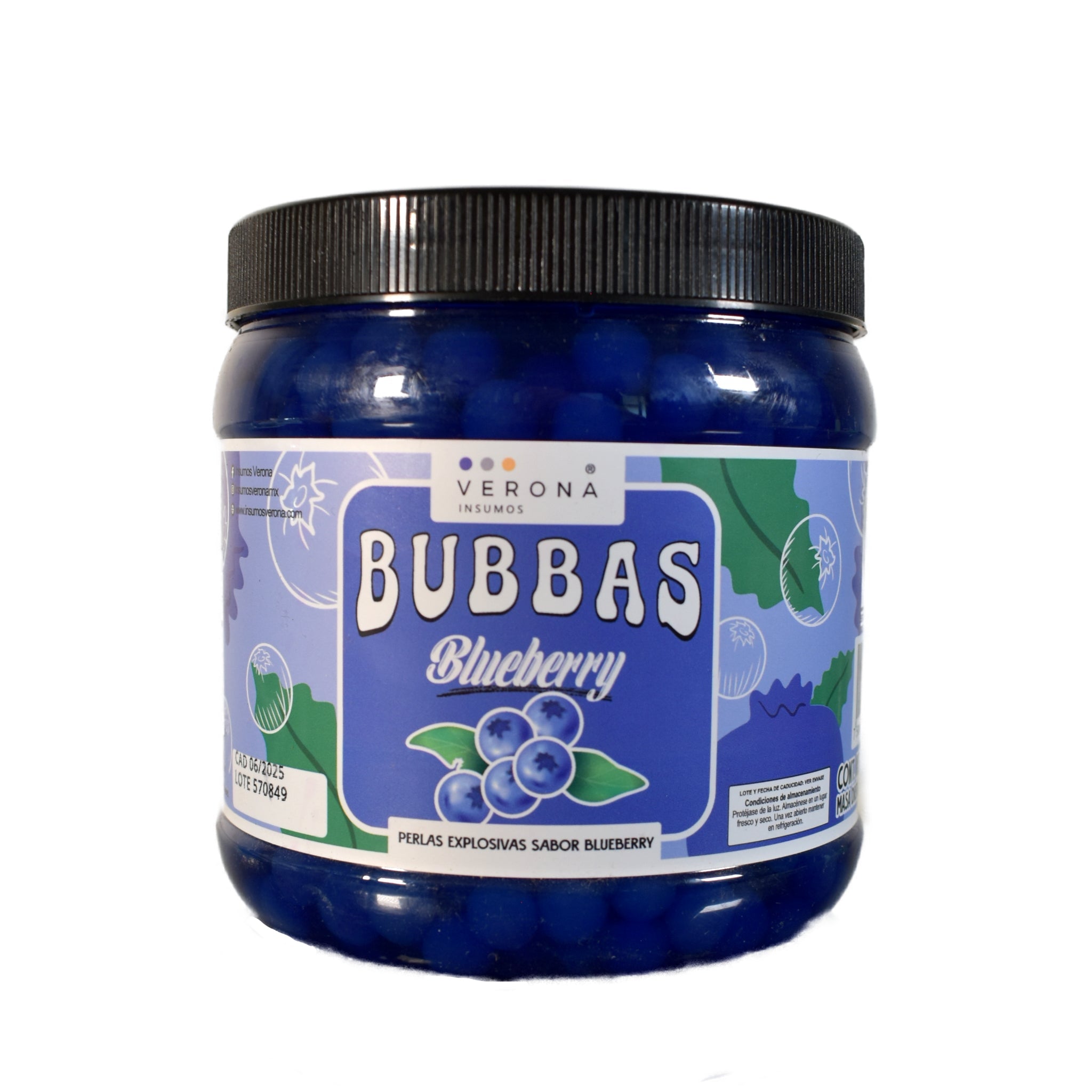 Bubbas Perlas Explosivas - Verona Insumos - Variedad de Sabores - Bote de 1 kg