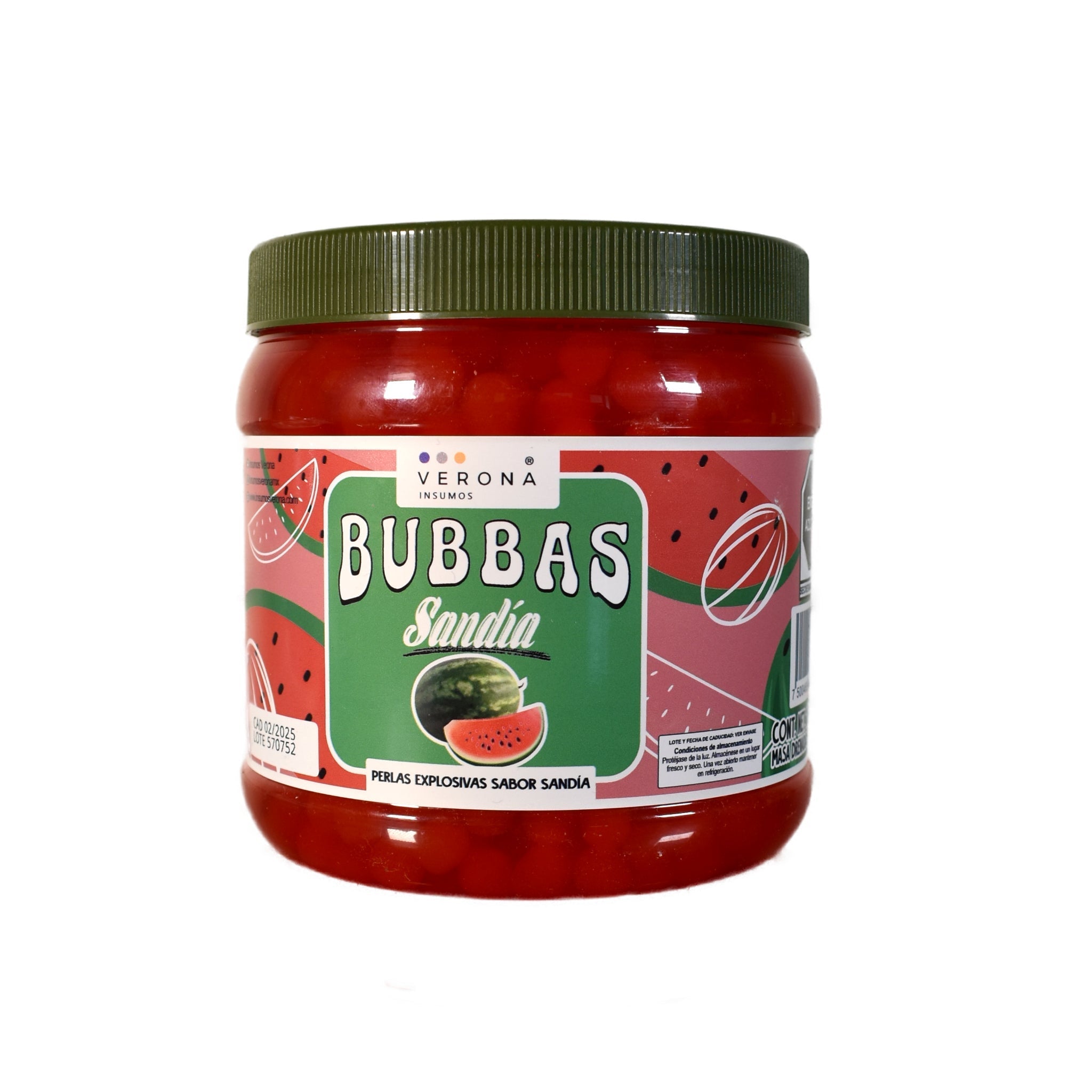 Bubbas Perlas Explosivas - Verona Insumos - Variedad de Sabores - Bote de 1 kg