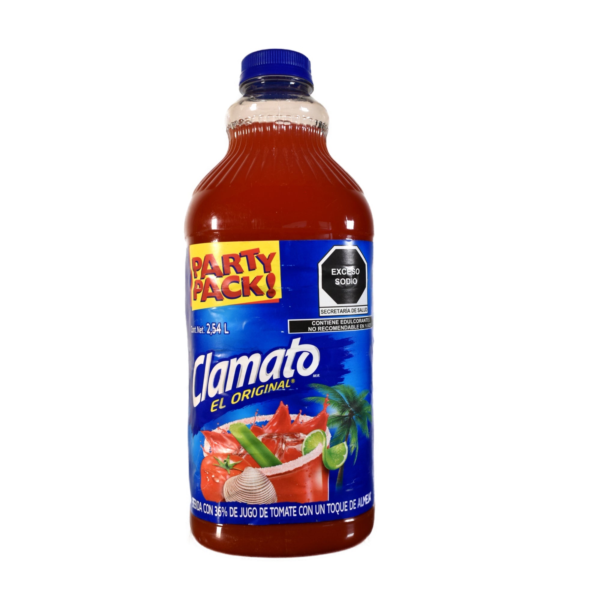 Clamato Botella de 2.54 L – bebida para micheladas y cocina - Jugo de Tomate