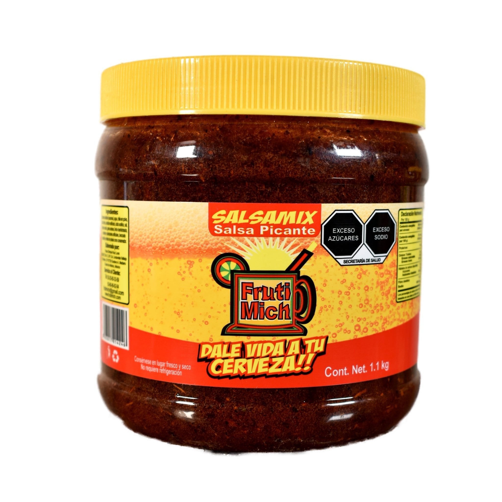 Fruti Mich - Salsa para Micheladas - Variedad de Sabores Bote de 1.1 Kg