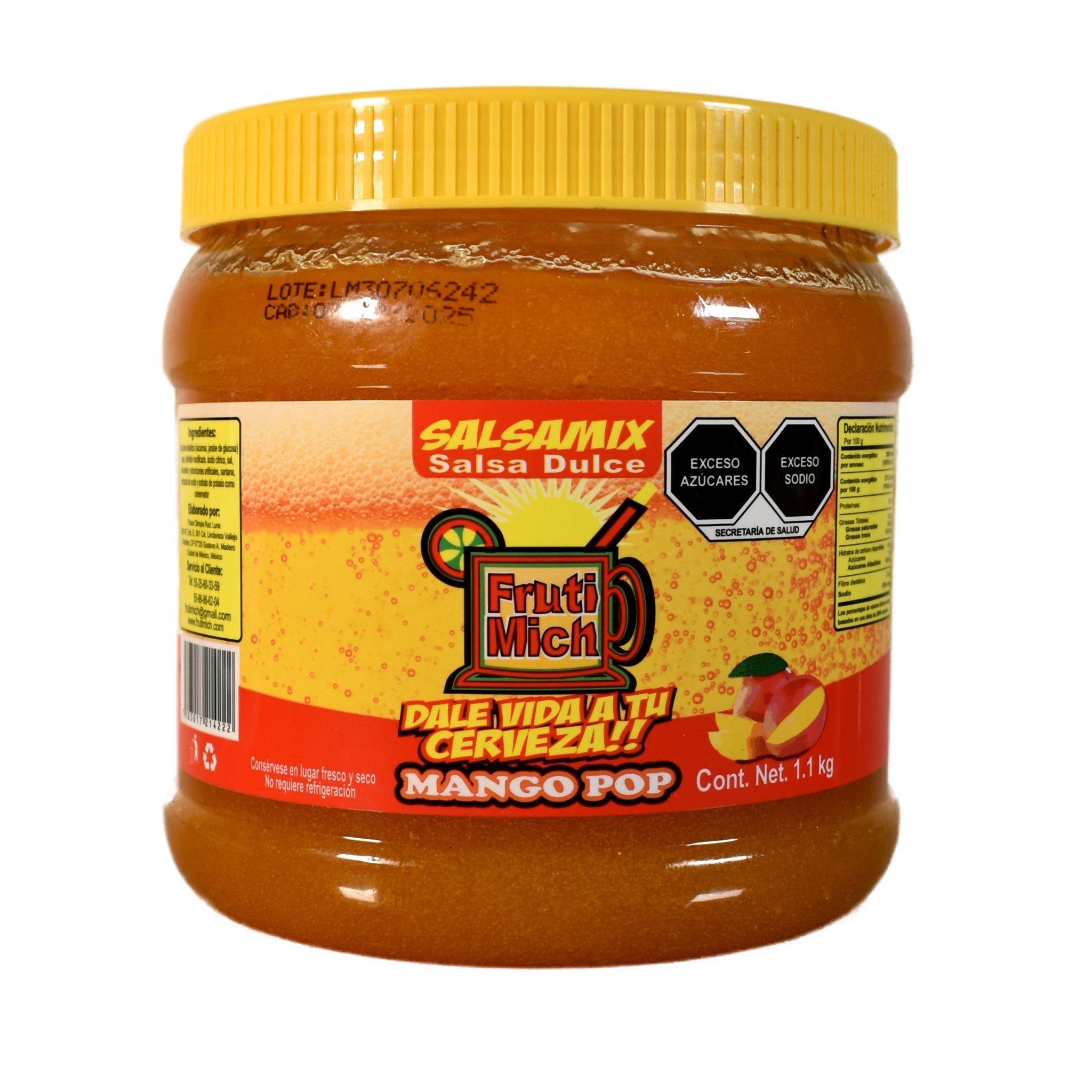 Fruti Mich - Salsa para Micheladas - Variedad de Sabores Bote de 1.1 Kg