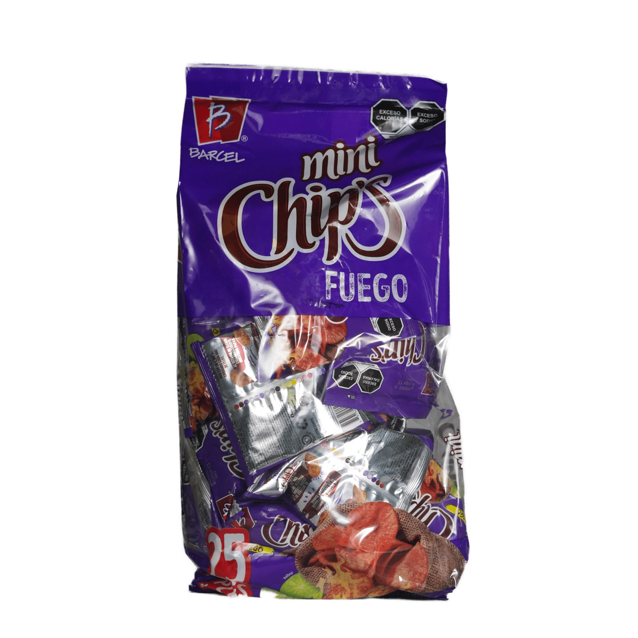 Chips Mini Chips Jalapeño/Fuego Bolsa de 25 piezas de 18 g