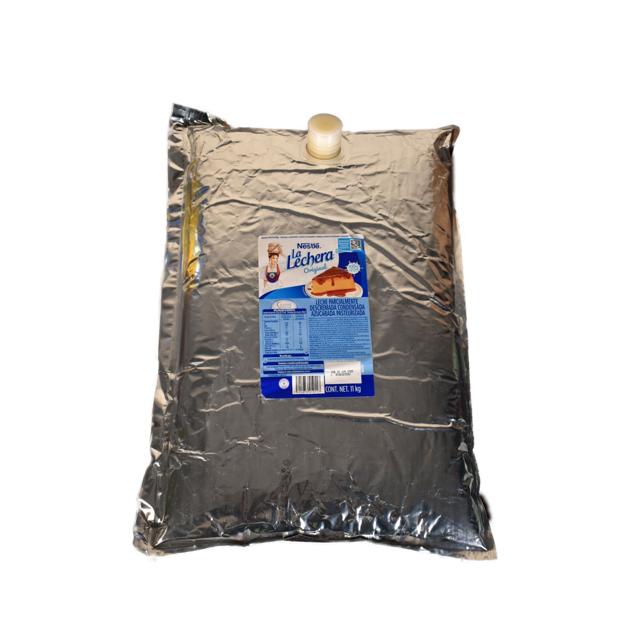 Leche Condensada La Lechera - Nestlé - Bolsa de 11 kg - Para repostería y postres